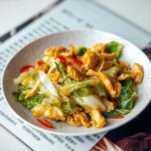 Asian Style Chicken Cabbage Stir Fry Recipe