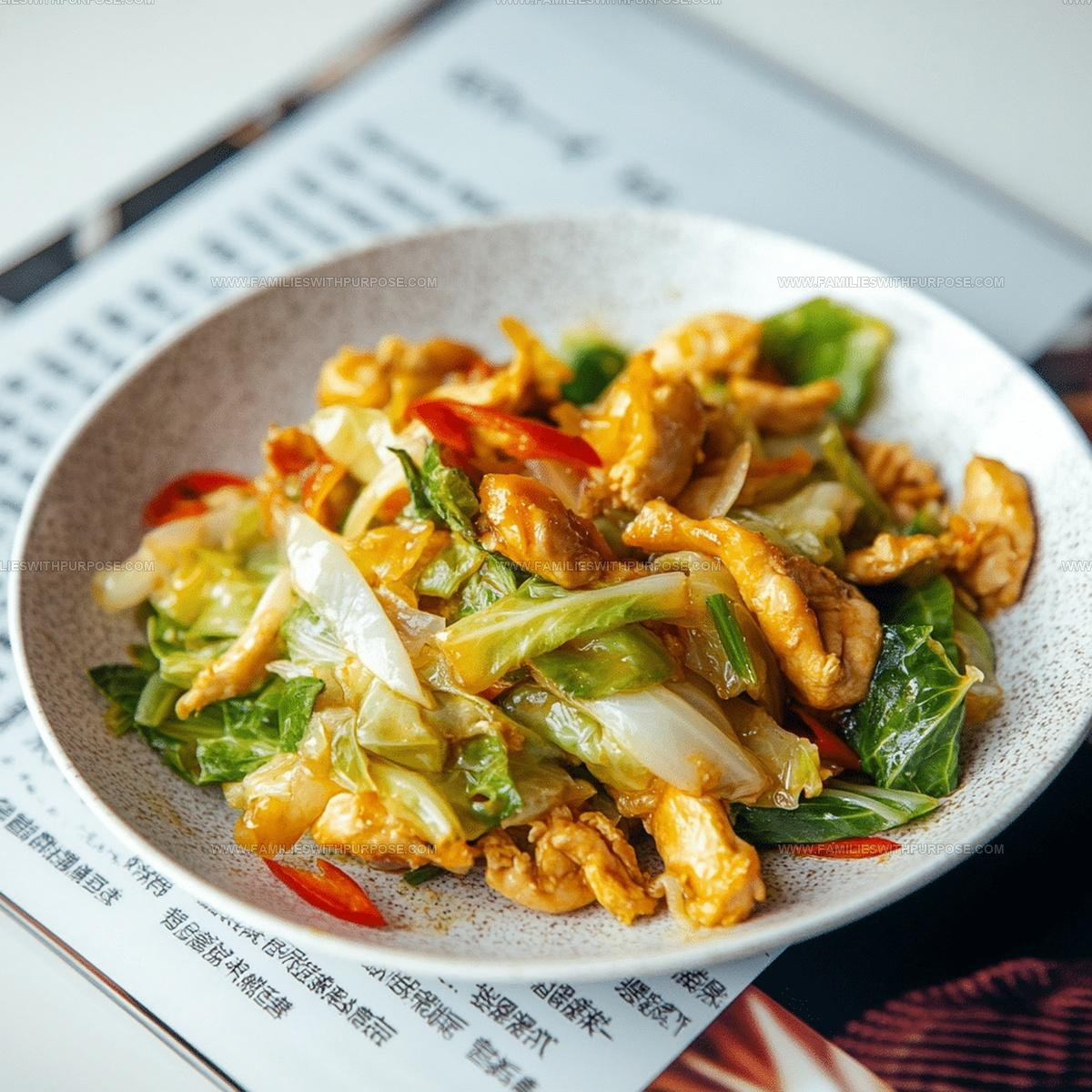 Asian Style Chicken Cabbage Stir Fry Recipe