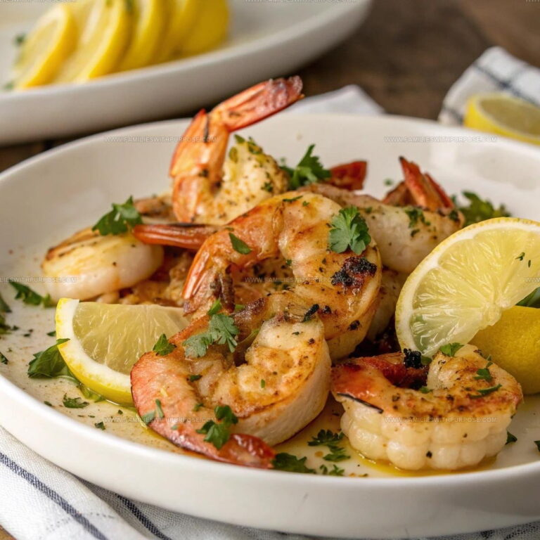 Skillet-Zesty Lemon Garlic Shrimp Recipe