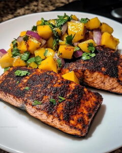 Blackened Salmon With Mango Salsa Recipe
