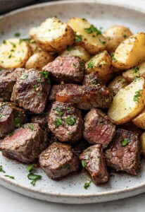 Garlic Butter Steak Potatoes Recipe
