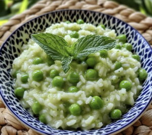Pea And Mint Risotto Recipe
