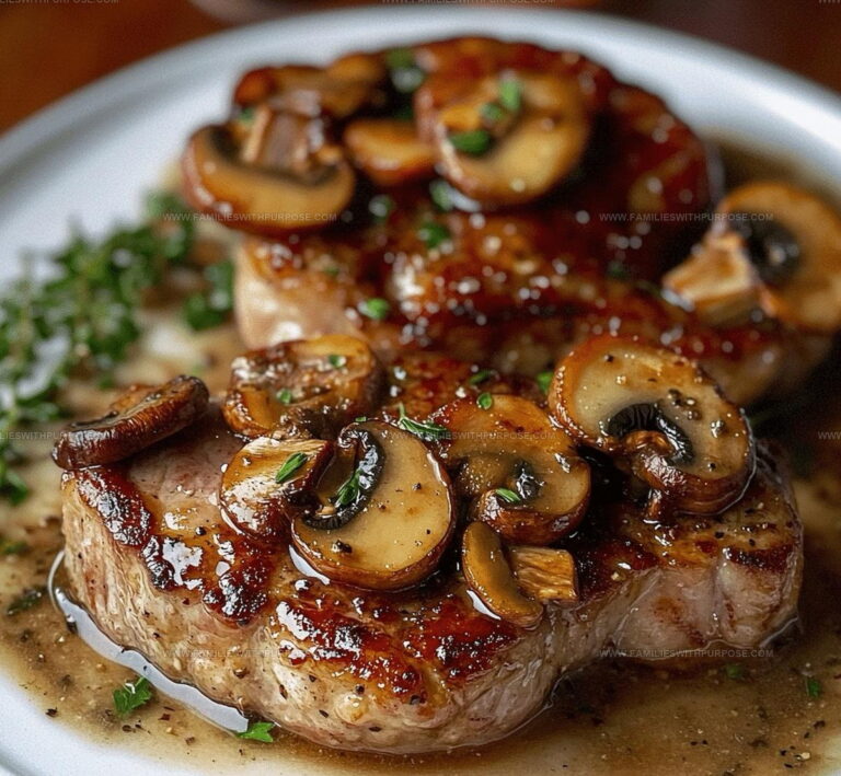 Savory Bacon Mushroom Pork Chops Recipe