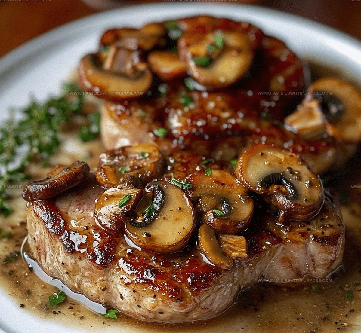 Savory Bacon Mushroom Pork Chops Recipe