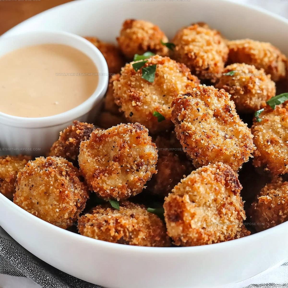 Crispy Snack Fried Mushrooms Recipe