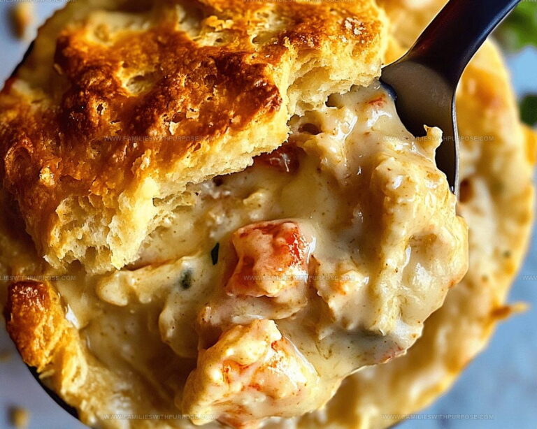 Biscuit Topped Cheddar Bay Seafood Pot Pie Recipe