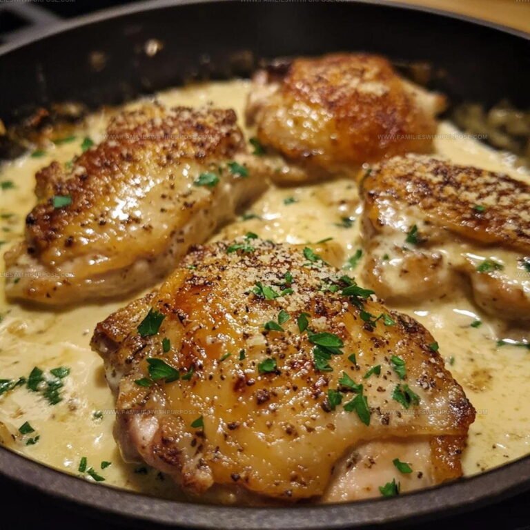 Creamy Garlic Butter Chicken Thighs Skillet Recipe