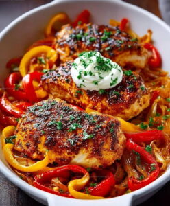 Cajun Chicken Sweet Peppers Recipe
