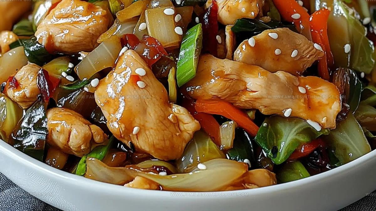 Ginger Chicken Cabbage Stir Fry Recipe