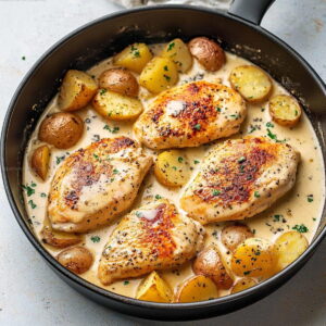 Chicken And Potatoes With Dijon Cream Recipe