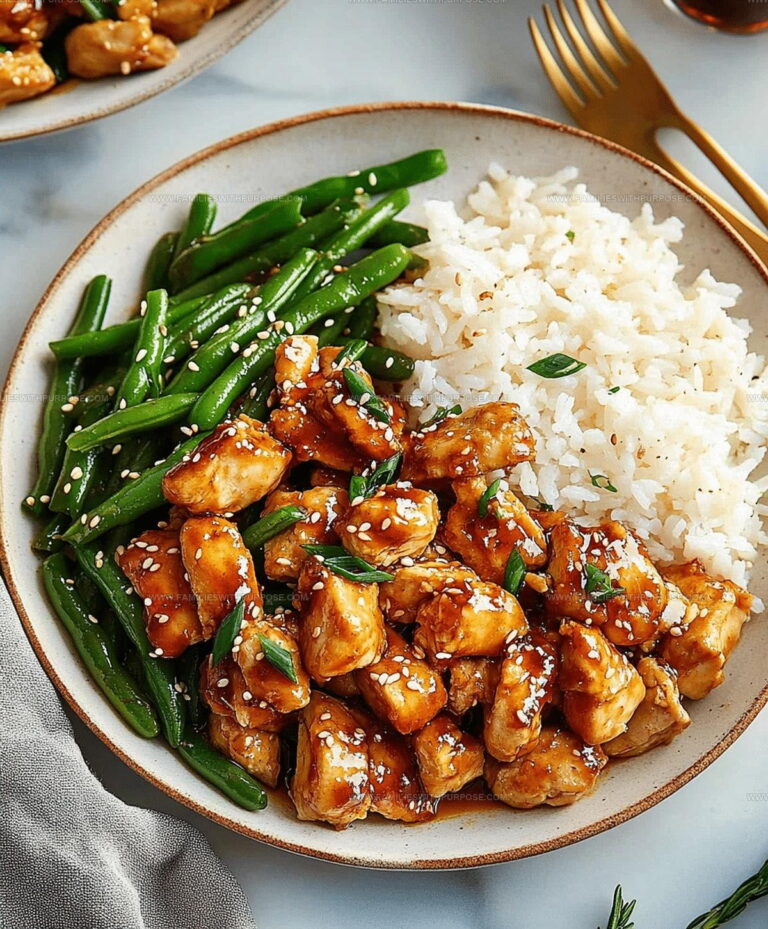 Sesame Glazed Chicken Green Bean Stir Fry Recipe