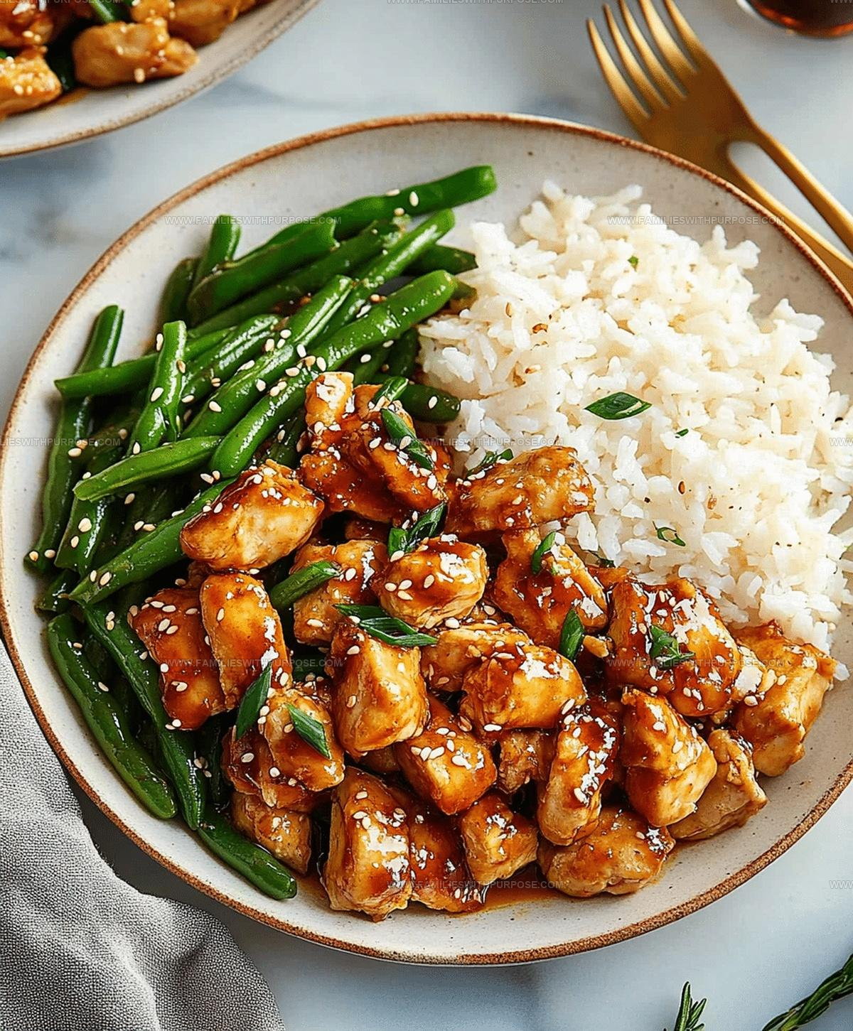 Sesame Glazed Chicken Green Bean Stir Fry Recipe