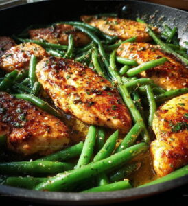 Lemon Garlic Butter Chicken And Green Beans Skillet Magic Recipe