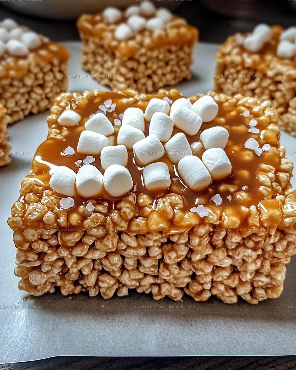 Salted Caramel Rice Krispie Treats Recipe