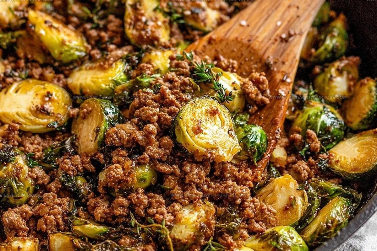 Ground Beef And Brussels Sprouts Recipe
