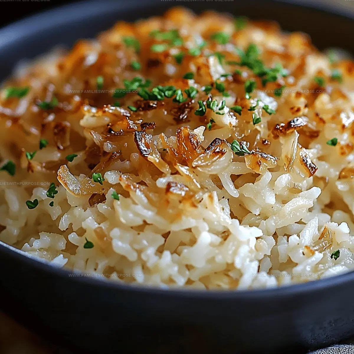 Creamy French Onion Butter Rice Recipe