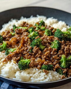 Sweet-Savory Honey Garlic Ground Beef And Broccoli Recipe