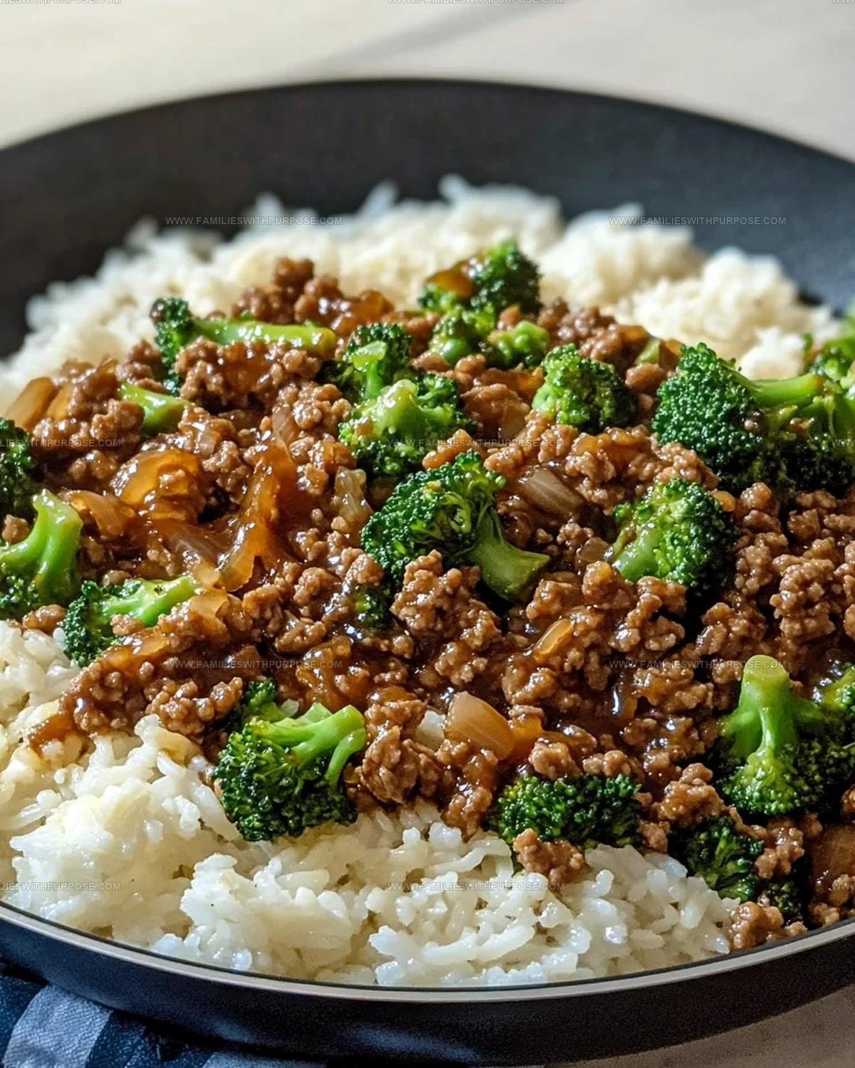 Sweet-Savory Honey Garlic Ground Beef And Broccoli Recipe