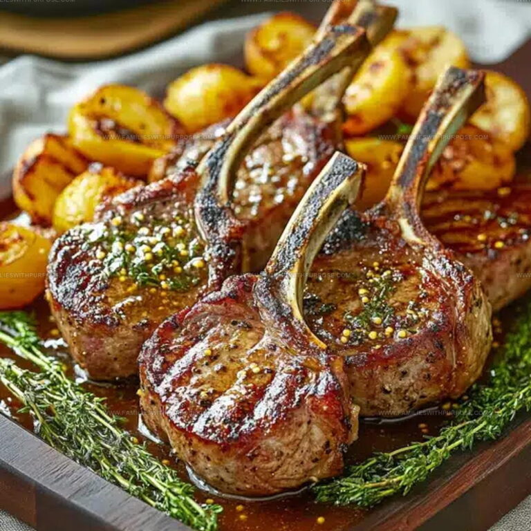 Mustard Thyme Lamb Chops Recipe