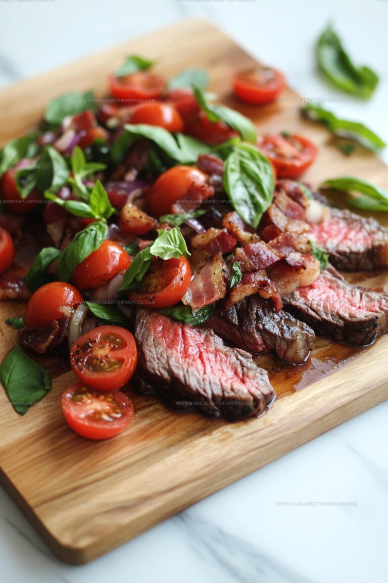 Wagyu Chuck Steaks with Tomato Bacon and Balsamic Relish Recipe