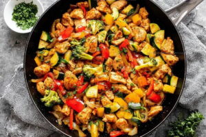 Chicken And Vegetables Skillet Recipe