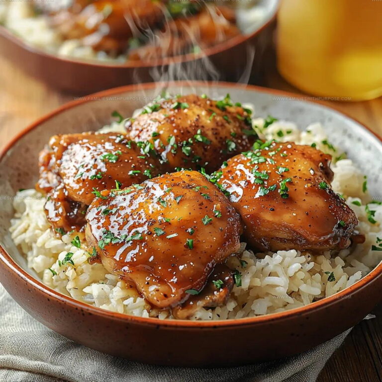 Saucy Smothered Chicken and Rice Recipe