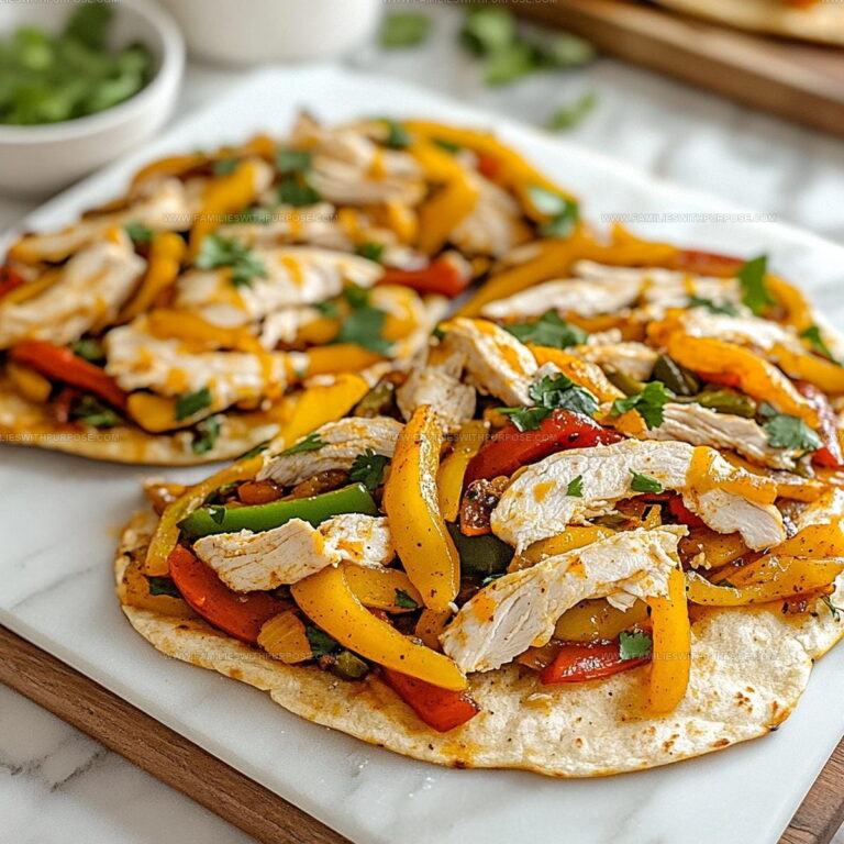 Smoky Chicken Fajita Flatbread Recipe