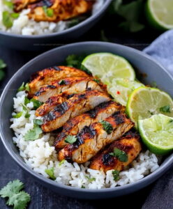 Cajun Chicken Coriander Lime Rice Recipe