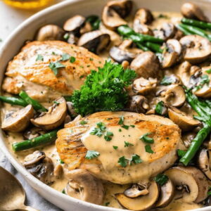 Creamy Smoked Gouda Chicken and Mushrooms Recipe