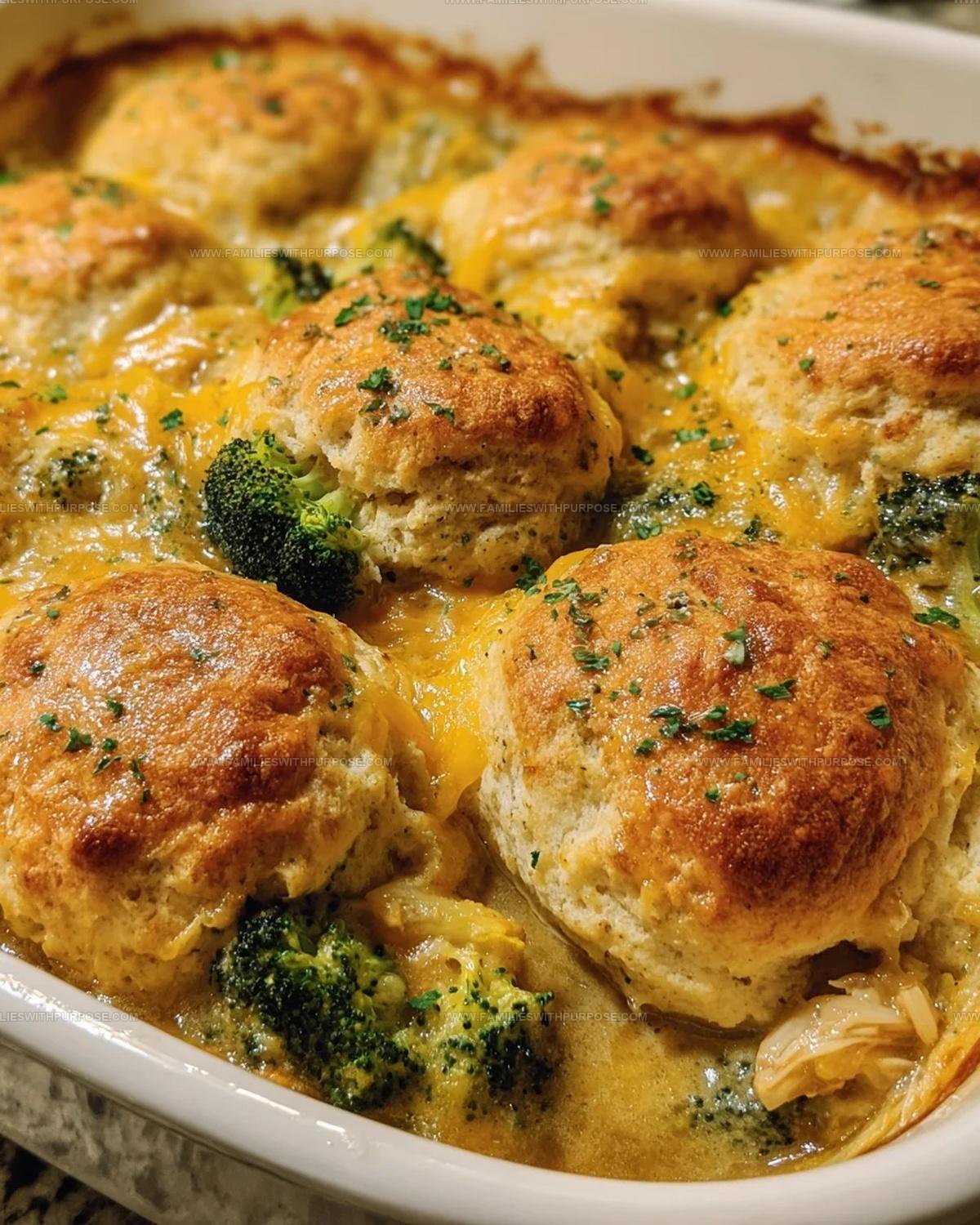 Broccoli Cheddar Biscuit Casserole Recipe