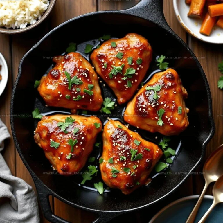 Skillet Honey Garlic Chicken Thighs Recipe