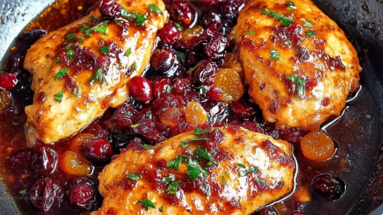 Winter Cranberry Orange Chicken Recipe