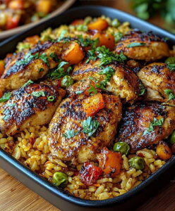 Caribbean Chicken Rice Recipe