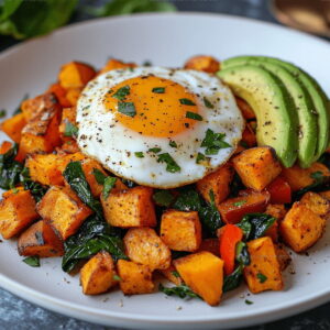 High-Protein Sweet Potato Breakfast Hash Recipe