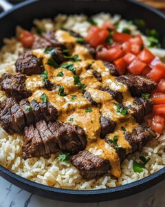 Weeknight Steak And Queso Rice Recipe