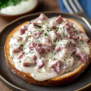 Classic Creamed Chipped Beef Toast Recipe