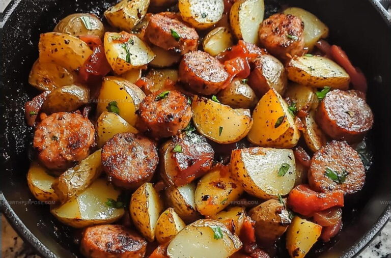 One Pan Sausage And Potato Skillet Recipe