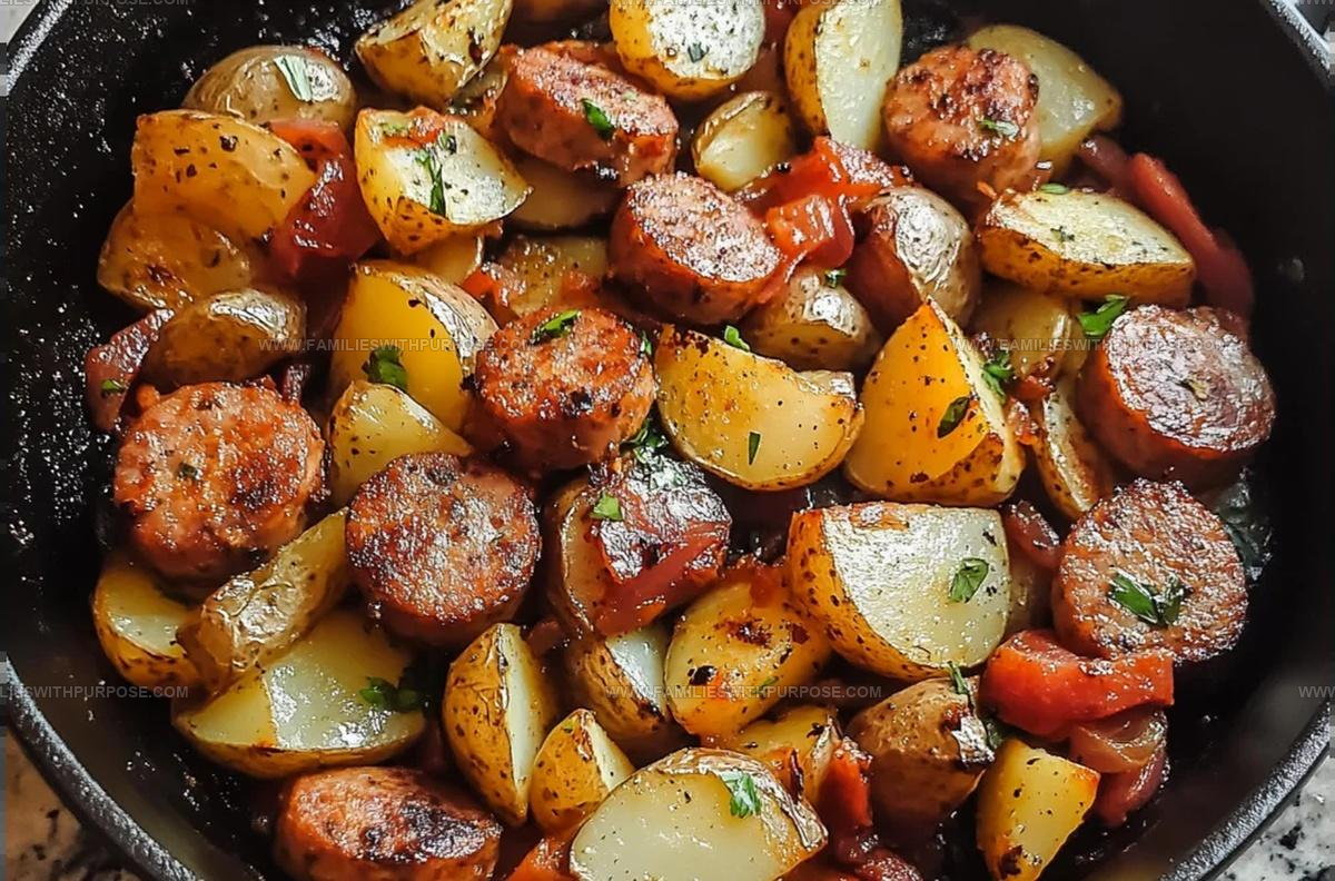 One Pan Sausage And Potato Skillet Recipe