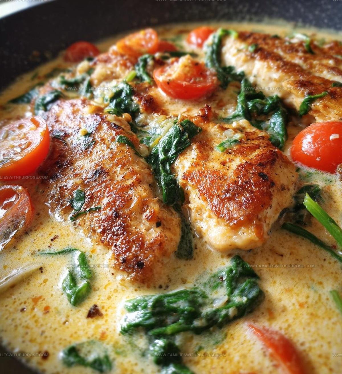Creamy Skillet Tuscan Chicken Recipe
