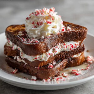 Peppermint Hot Chocolate French Toast Recipe
