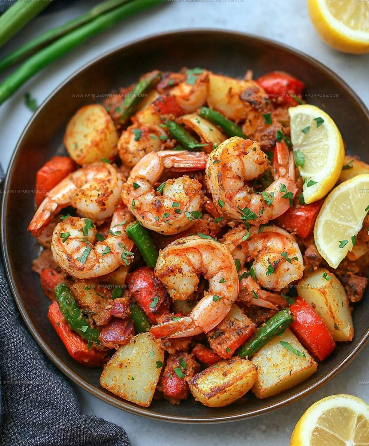 Lemon Cajun Shrimp Dinner Recipe