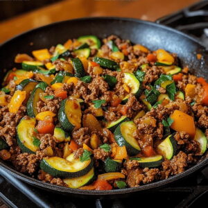 Mexican Zucchini And Ground Beef Skillet Recipe