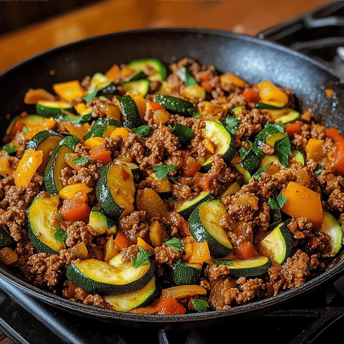 Mexican Zucchini And Ground Beef Skillet Recipe