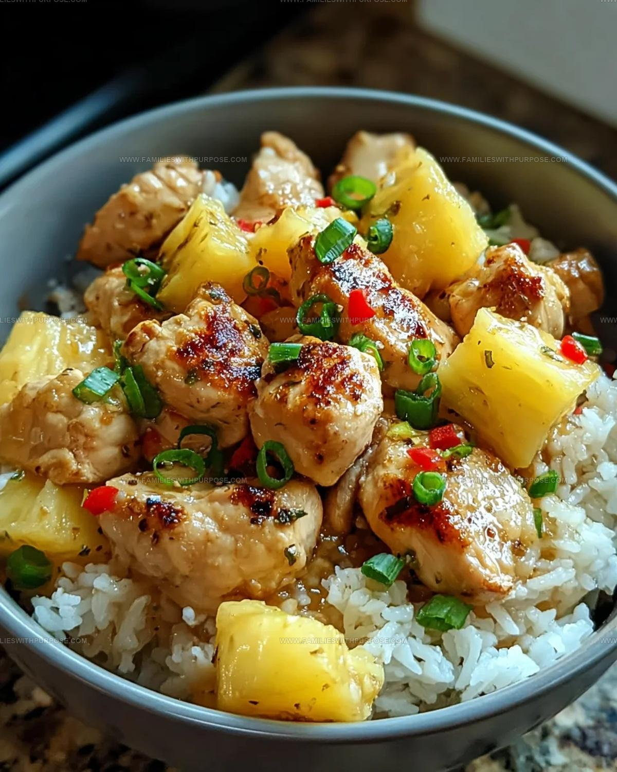 Sweet Glazed Pineapple Chicken And Rice Recipe