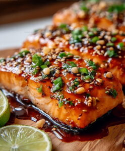 Crispy Honey Garlic Glazed Salmon Recipe