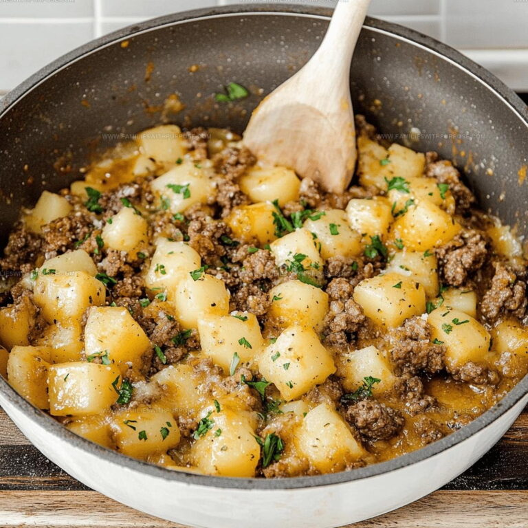 Cheesy Beef and Potatoes Skillet Recipe