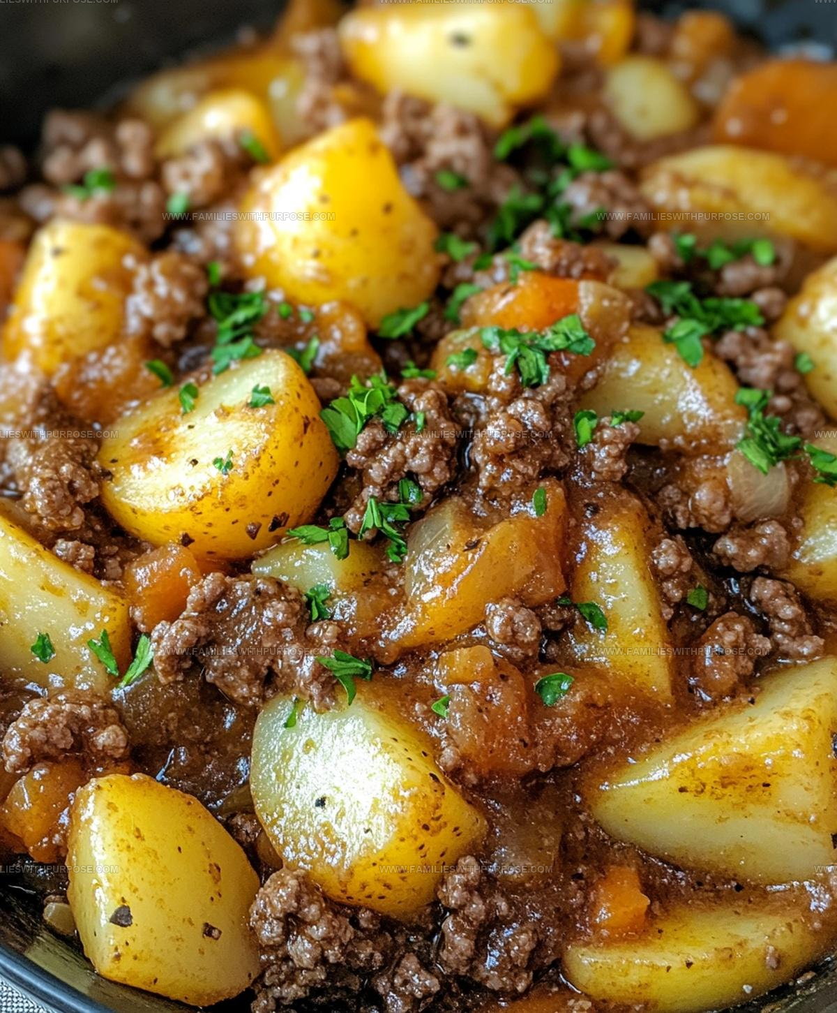 Rustic Ground Beef And Potatoes Recipe