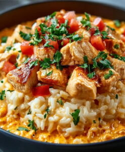 Queso Chicken and Rice Recipe