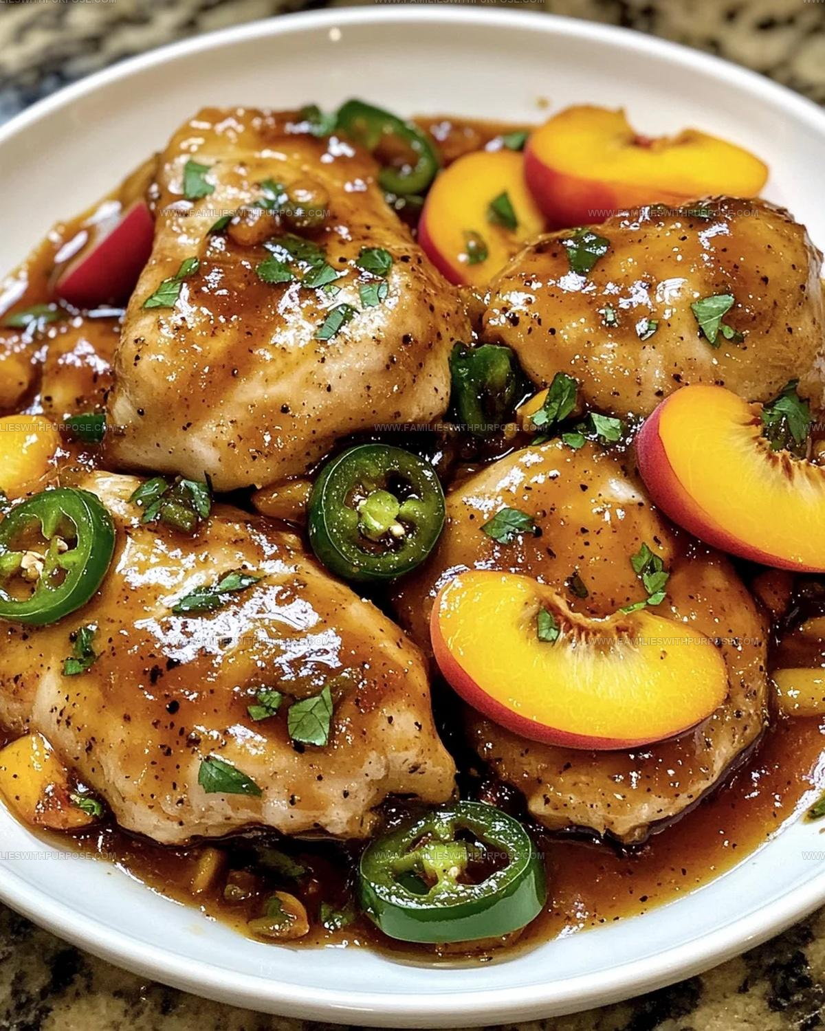 Sweet Heat Jalapeno Peach Chicken Recipe