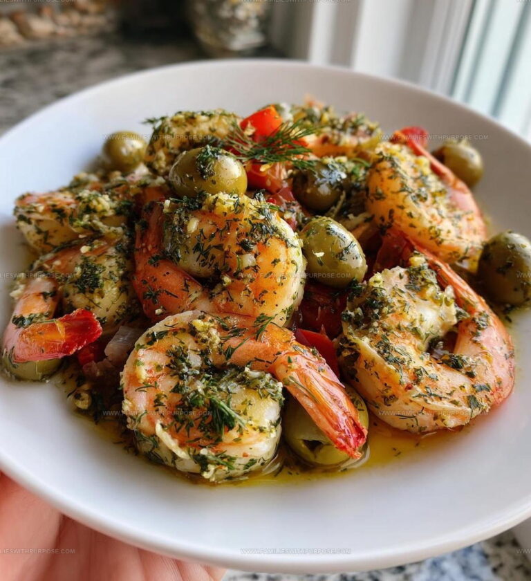Lemon Dill Shrimp Olive Antipasto Recipe
